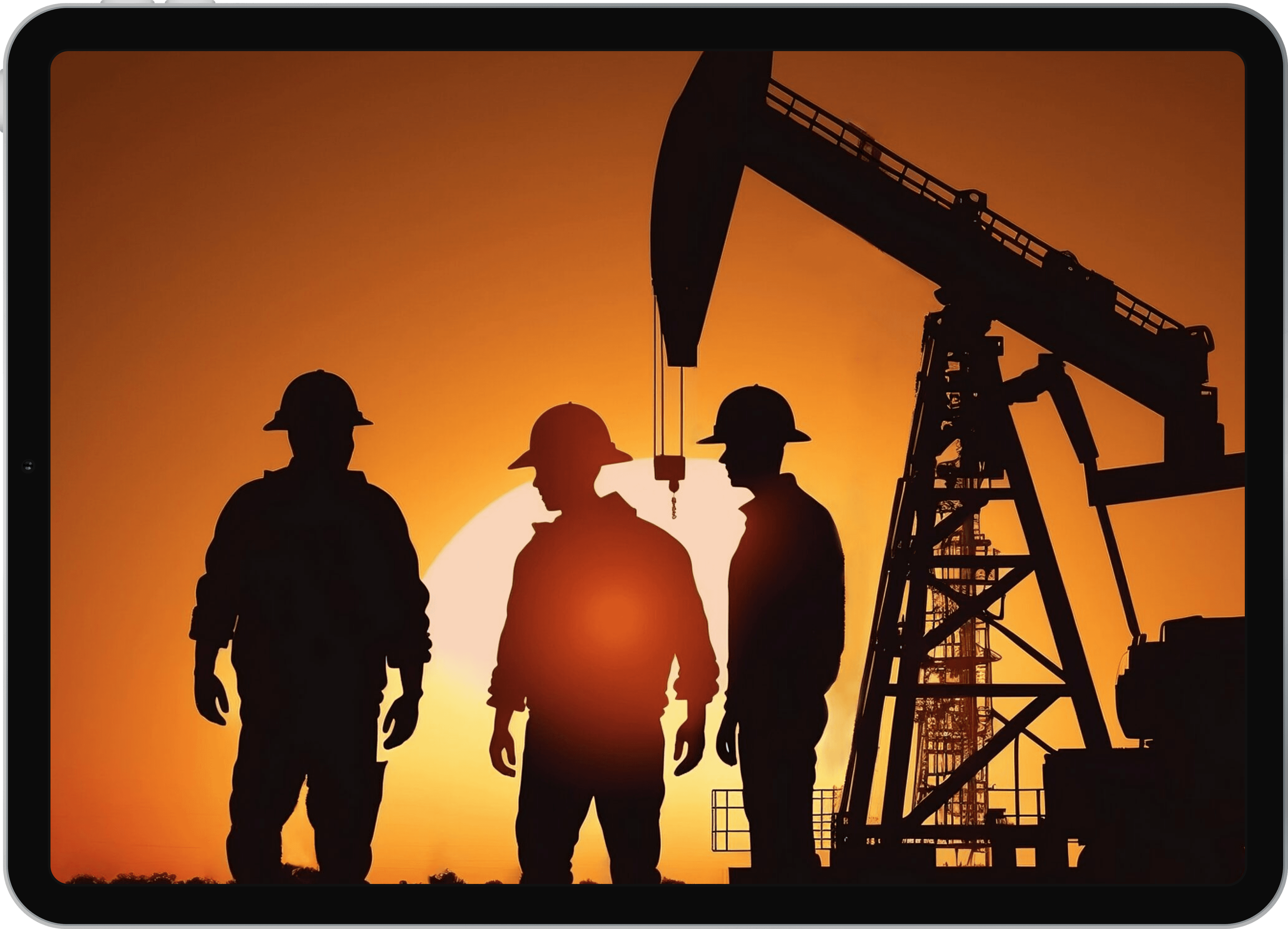 workers working in a well